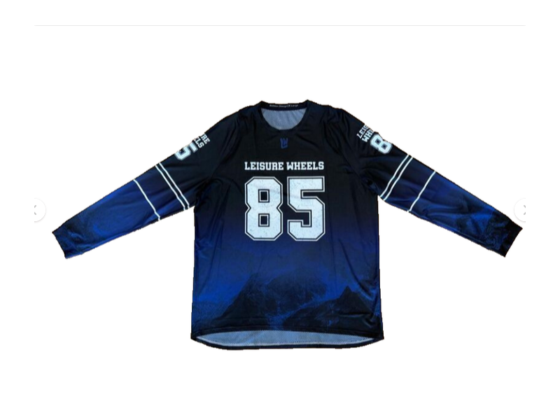 LEISURE WHEELS TEAM 2025 MTB JERSEY click to zoom image