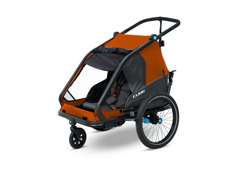 CUBE Kids Trailer Double Cmpt X Actionteam Gry/ora click to zoom image