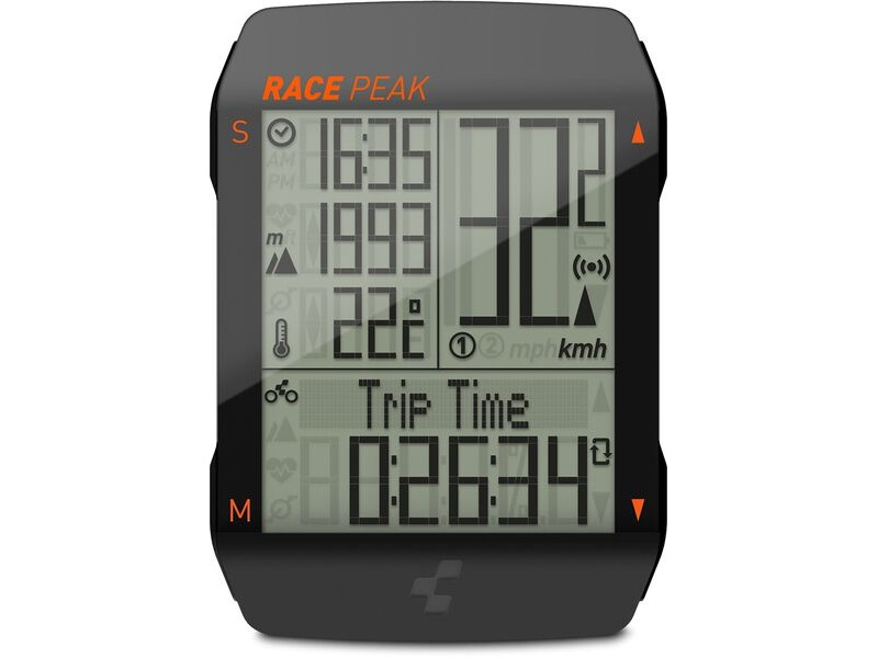 CUBE Cycle Computer Race Peak Black click to zoom image