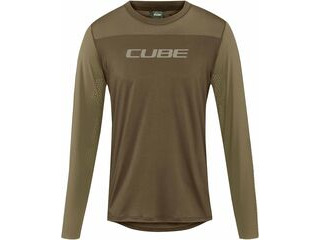 CUBE Mtb Round Neck Jersey Pro Tm L/s olive 