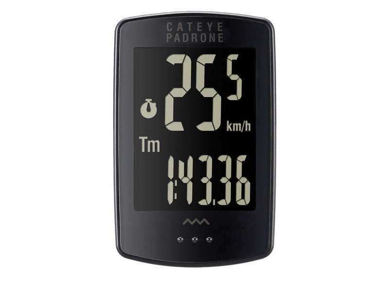 CATEYE Padrone Stealth Wireless Cycle Computer Black click to zoom image