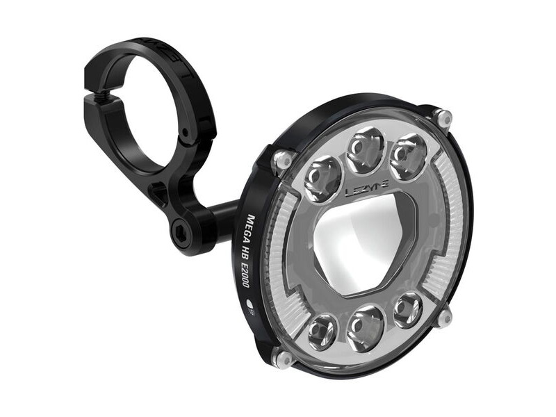 LEZYNE E-BIKE MEGA HB StVZO E2000 - FLAT BLACK click to zoom image