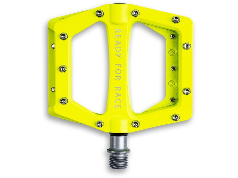 CUBE ACCESSORIES Pedals Flat Race Neon Yellow click to zoom image