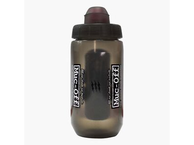 MUC-OFF x Fidlock Twist Bottle 450ml + bike base Smoked