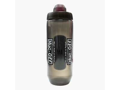 MUC-OFF x Fidlock Twist Bottle 590ml + bike base Smoked